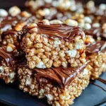 Carrés croustillants Nutella gourmands