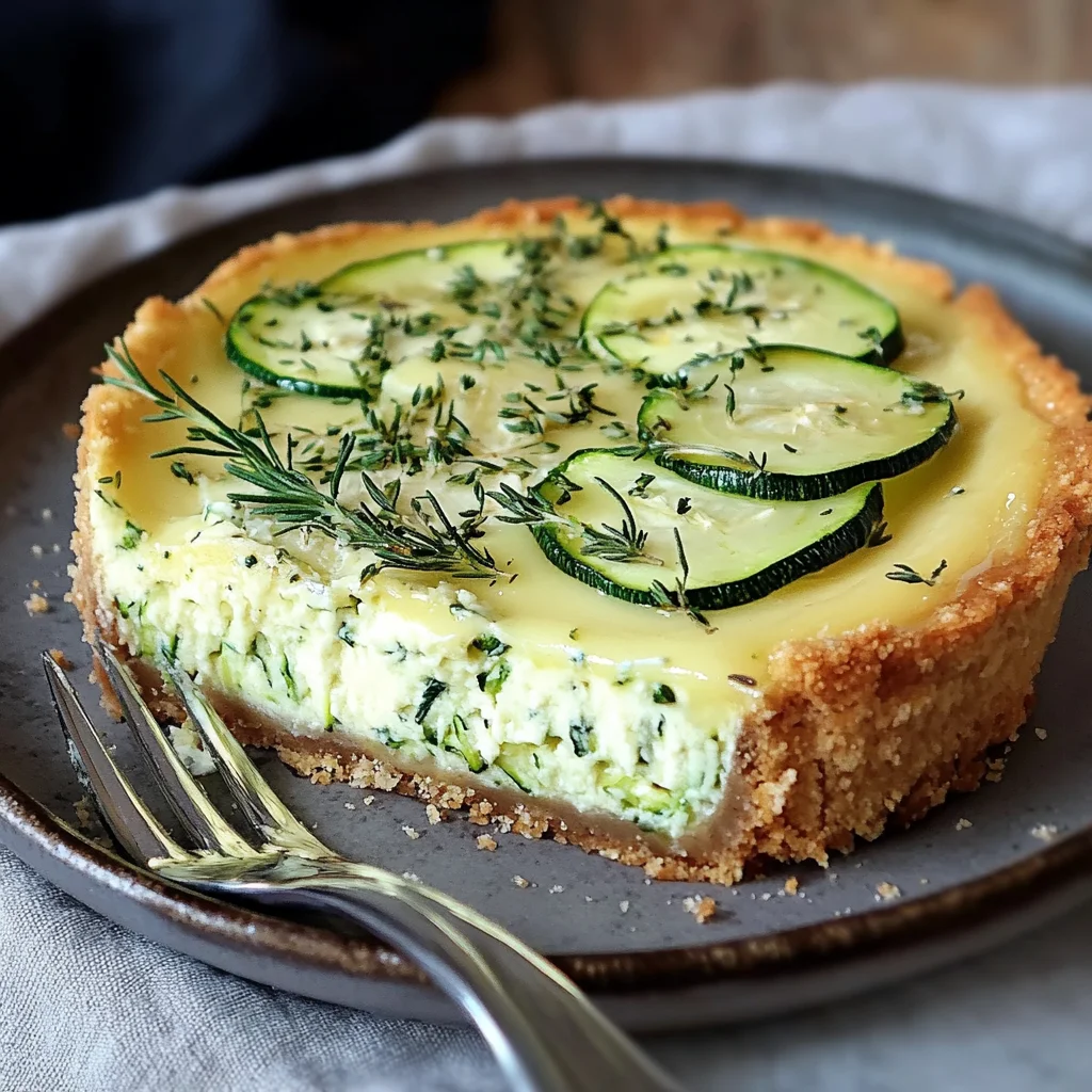 Cheesecake au thym courgette