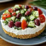 Cheesecake salé à la grecque