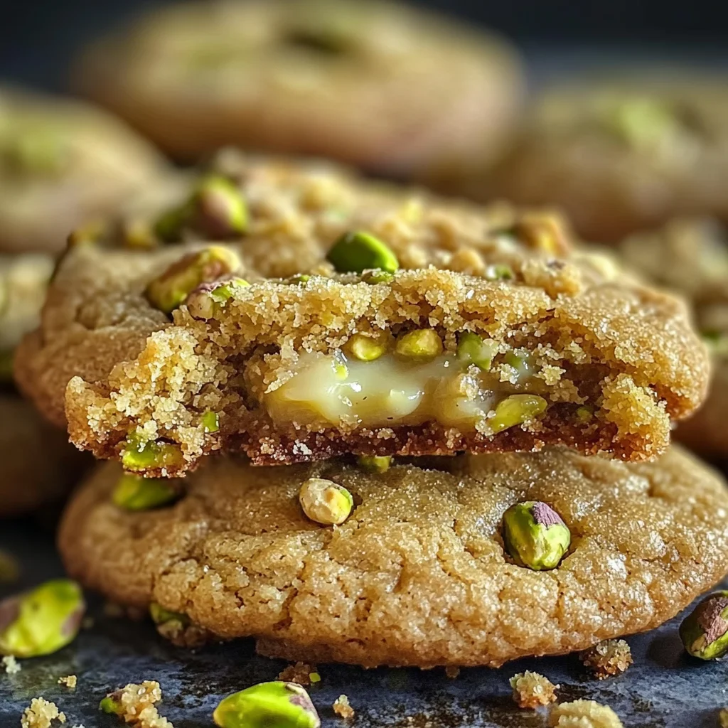 Cookies croustillants pistache fondante