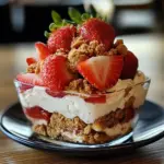 Dessert spéculoos et fraises