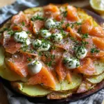 Galette croustillante pommes saumon