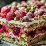 Gâteau Céleste Pistache Framboise