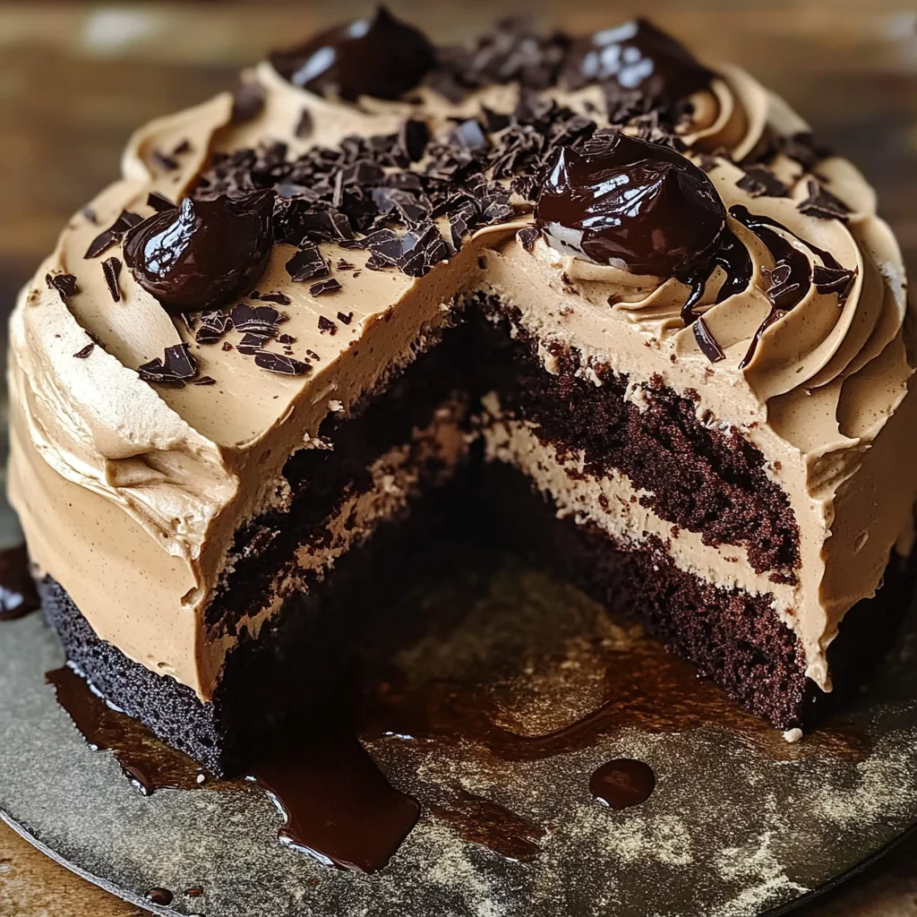 Gâteau chocolat café savoureux