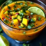 Gazpacho mangue frais et fruité