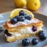 Lemonopita au citron et myrtille