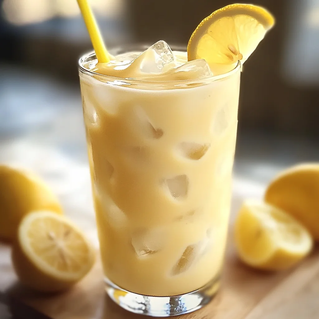 Limonade crémeuse au citron