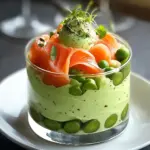 Mousse asperges saumon aérienne