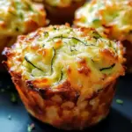 Muffins croustillants courgette parmesan