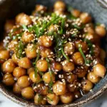 Pois chiches sésame, miso, soja