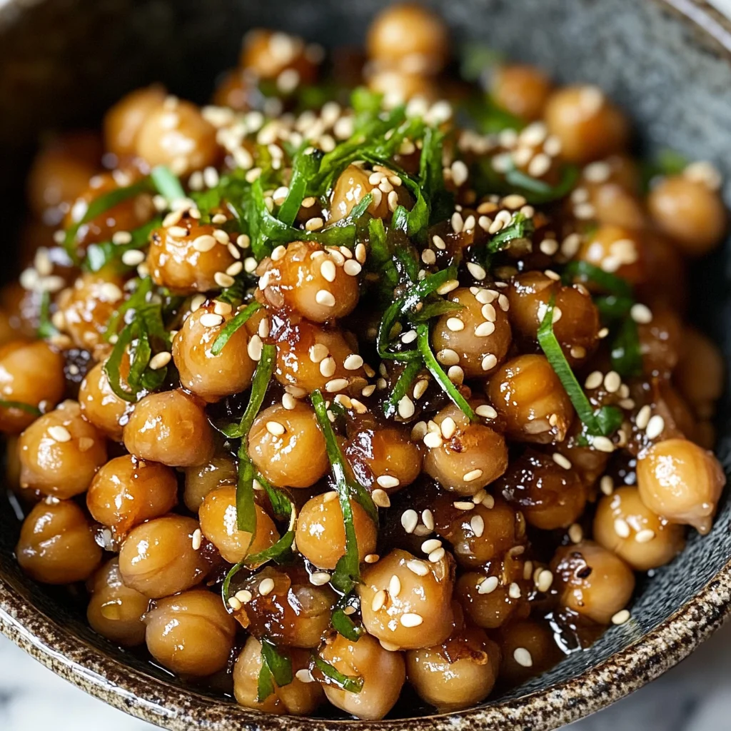 Pois chiches sésame, miso, soja