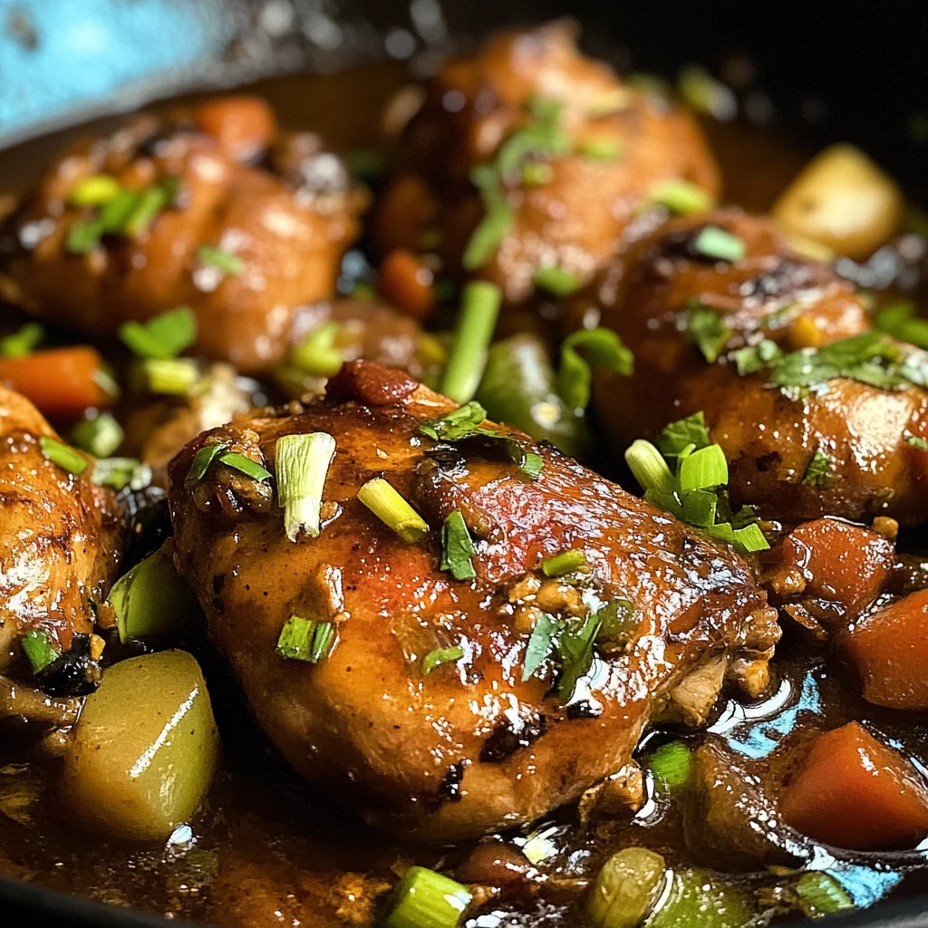 Poulet brun aux épices
