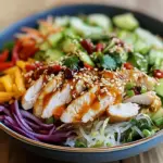 Salade asiatique inspirée printemps
