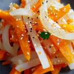 Salade daikon carotte sésame