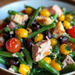 Salade fraîche haricots thon