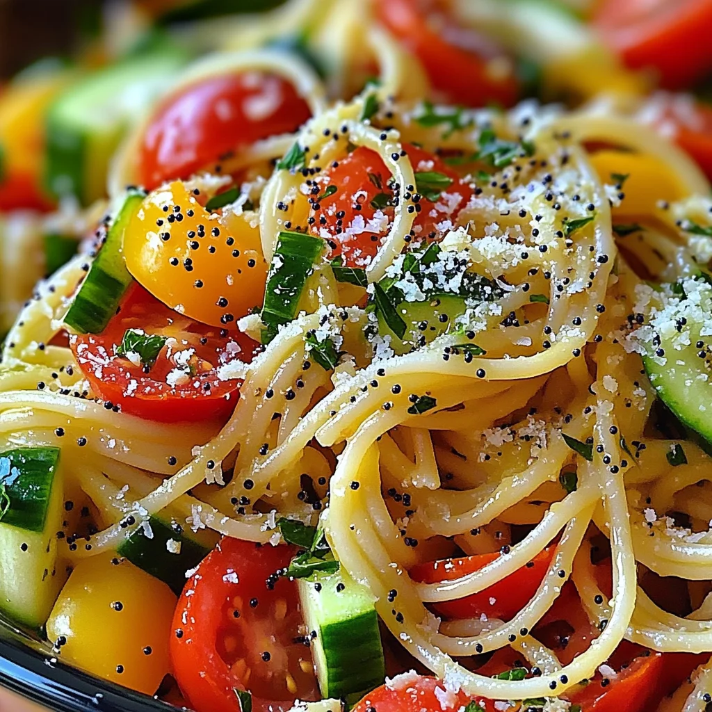 Salade spaghetti italienne fraîche
