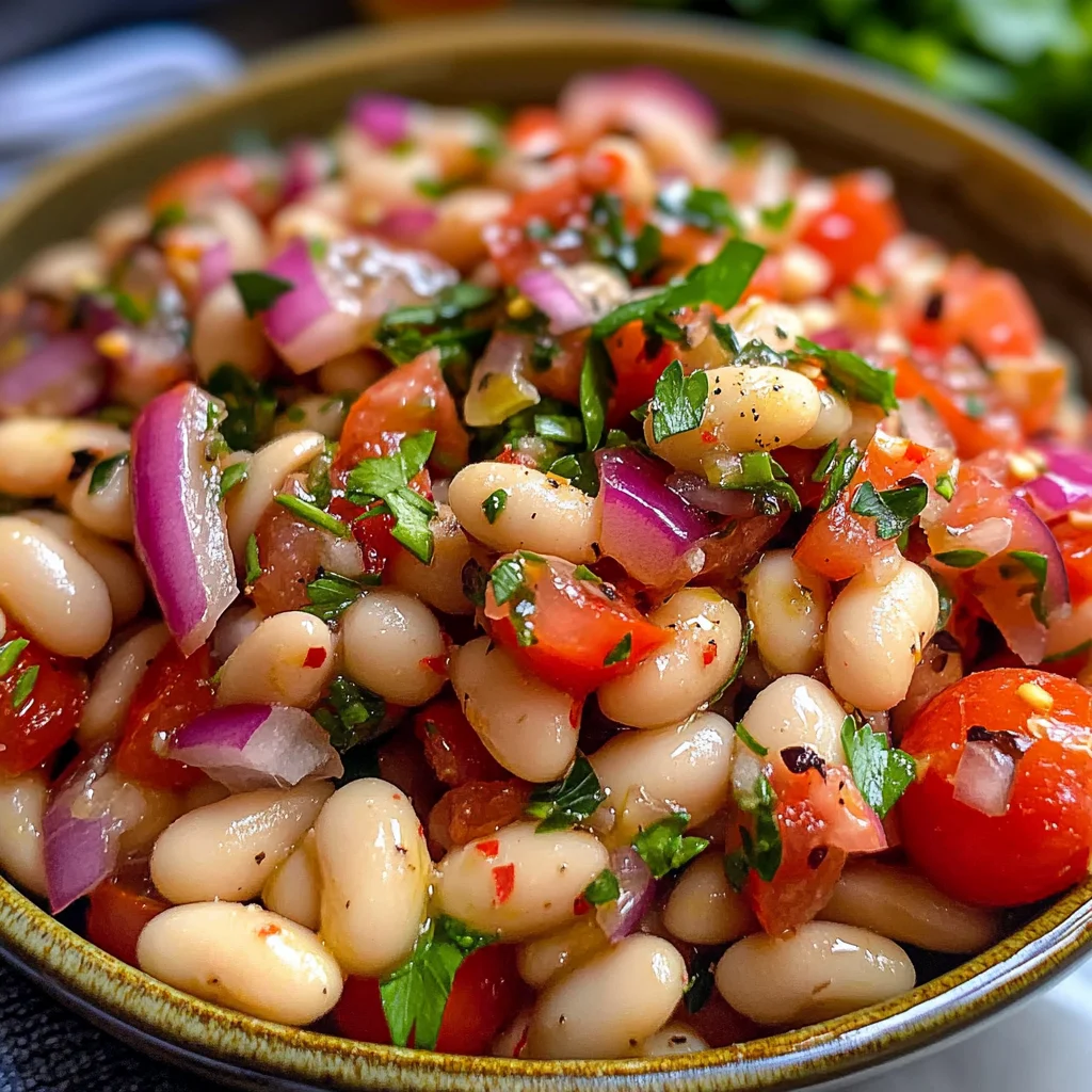 Salade turque haricots blancs