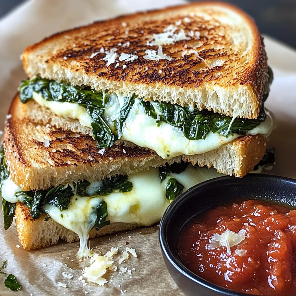 Sandwich épinards mozzarella