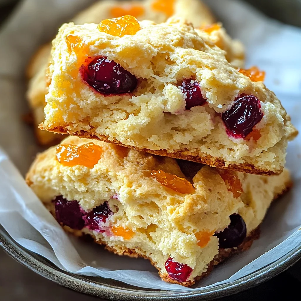 Scones à la crème et orange