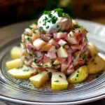 Tartare harengs fumés, 2 pommes