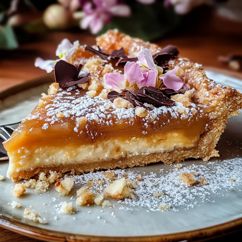 Tarte coco et caramel