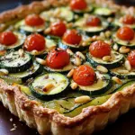 Tarte croustillante aux courgettes