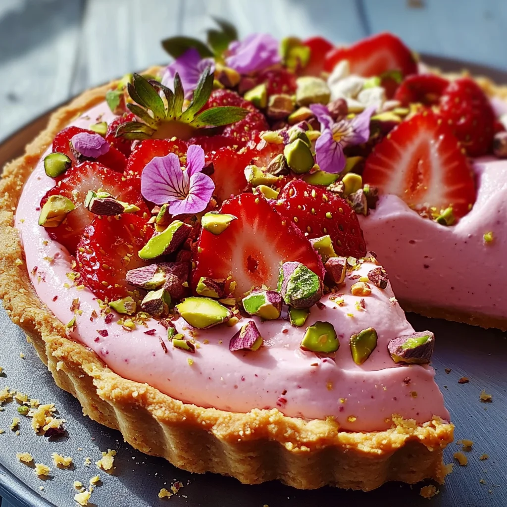 Tarte mousse aux fraises