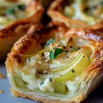 Tartelettes brick poireaux brie