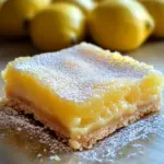 Barres de citron fondantes