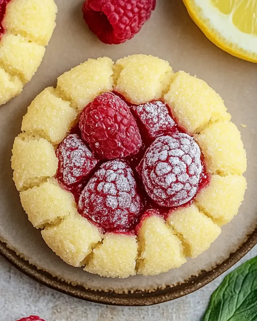 Biscuits au citron et framboise