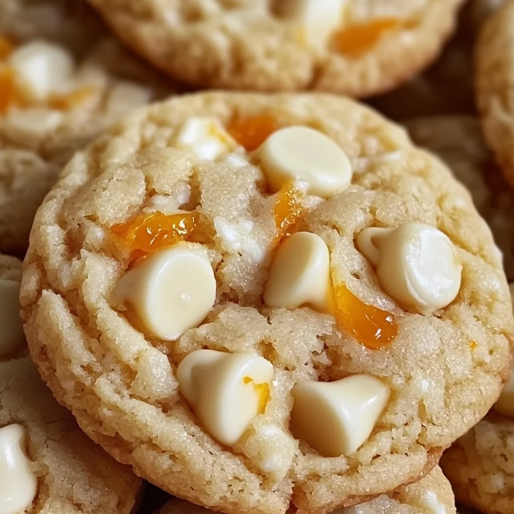 Biscuits orange et chocolat blanc