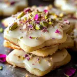 Biscuits pistache citron rose