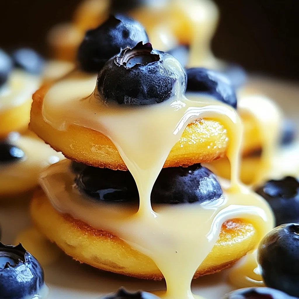 Bouchées citron et myrtille