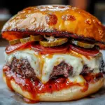 Burgers façon pizza maison