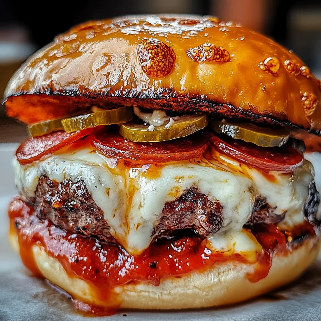 Burgers façon pizza maison