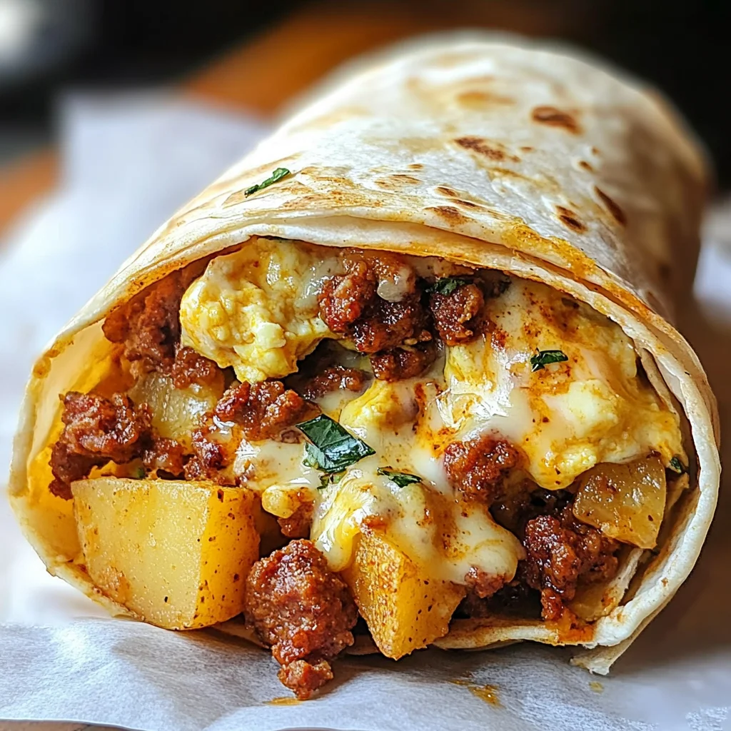 Burrito chorizo pommes de terre