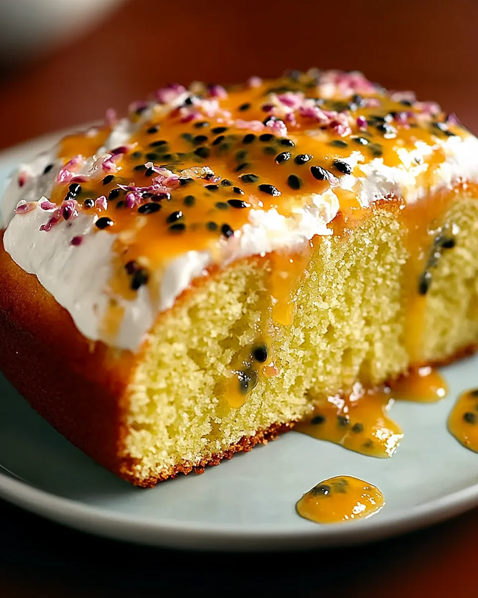 Cake au yaourt passionfruit