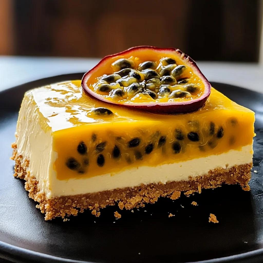 Cheesecake sans cuisson maracuja