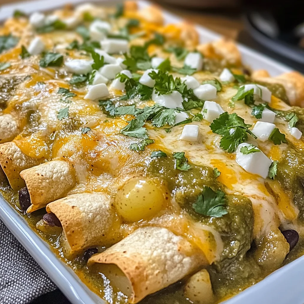 Enchiladas aux patates et piments