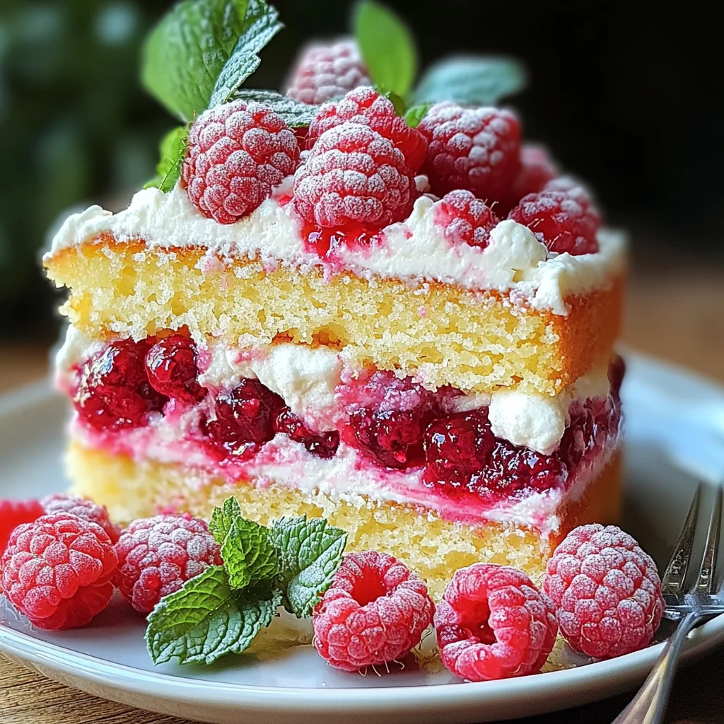 Framboisier léger et frais