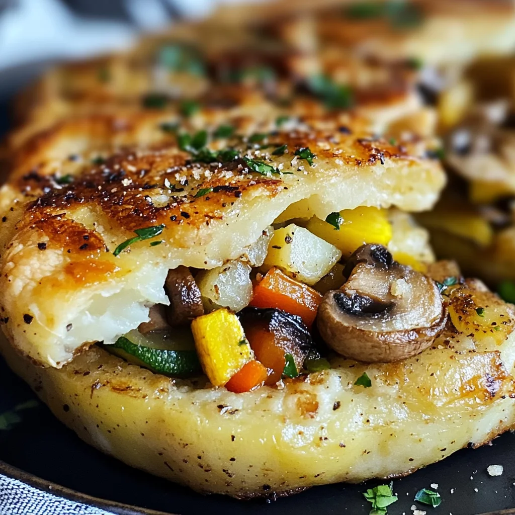 Galettes de pommes de terre farcies