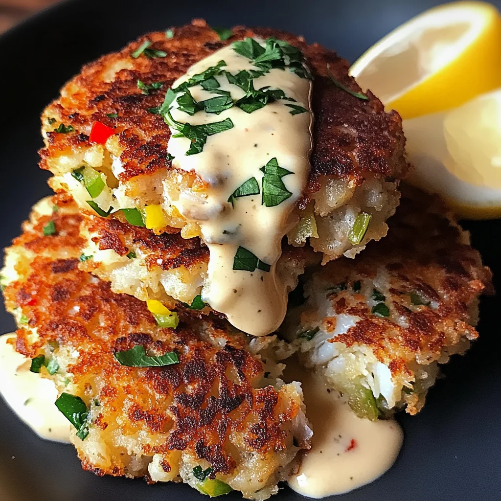 Galettes épicées de crabe aioli