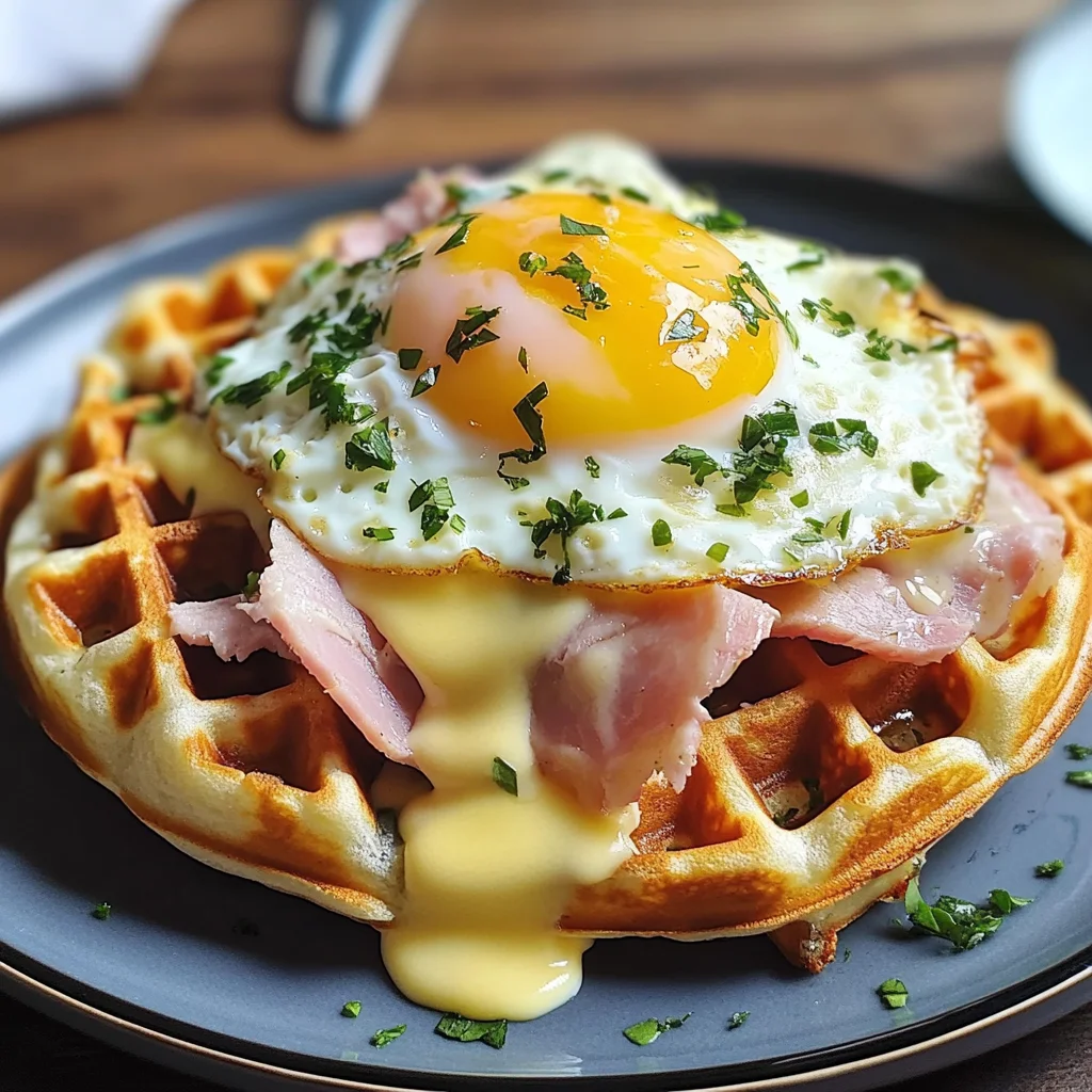 Gaufres Croque Madame classiques