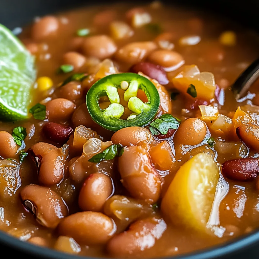 Haricots Tejano à la mexicaine