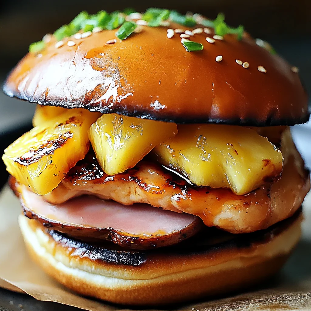 Kahuna teriyaki poulet sandwich