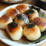 Mochi de pommes de terre yaki
