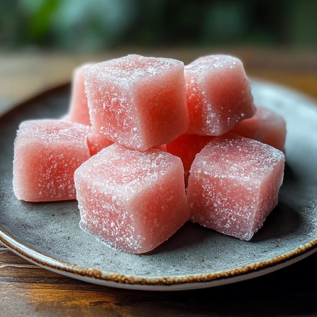 Mochi tendre à la pastèque