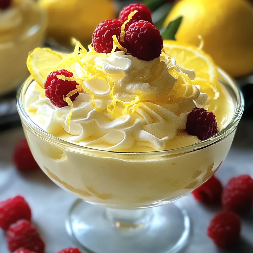 Mousse citron onctueuse dessert