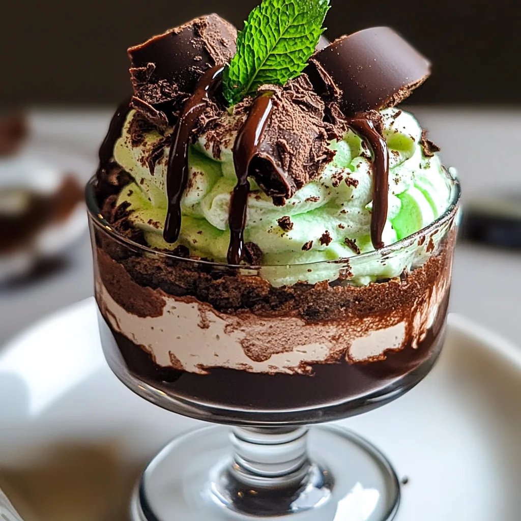 Mousse légère chocolat menthe