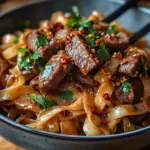 Noodles d'agneau au cumin